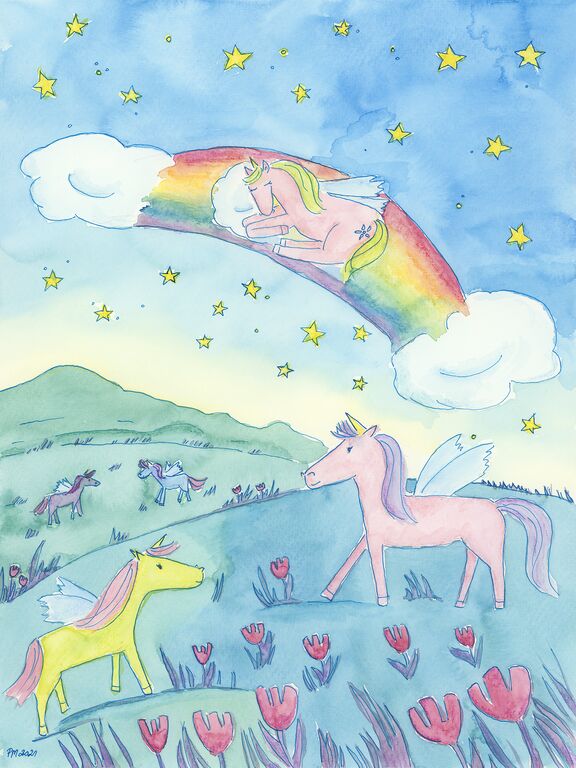 kucyki, jednorożce, tęcza